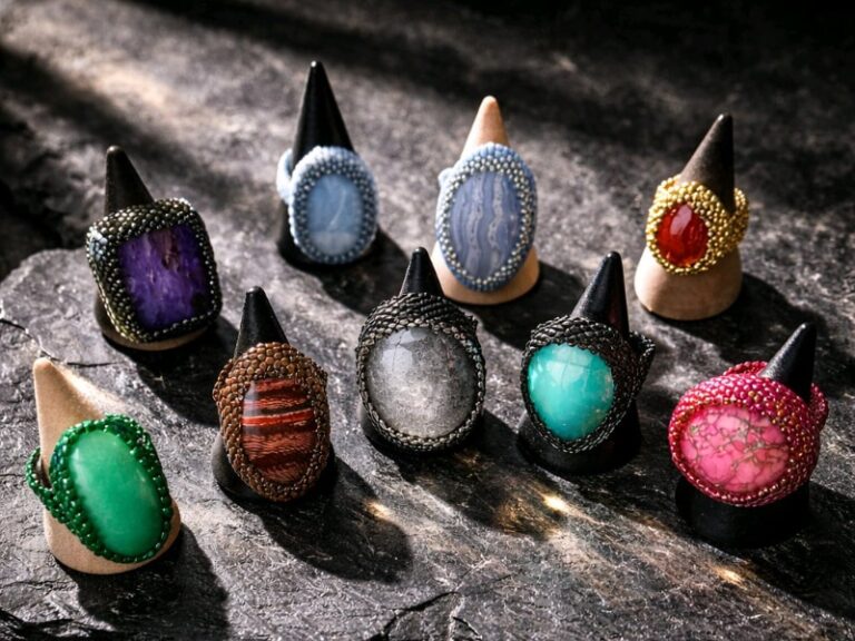 Gemstone and bead jewellery