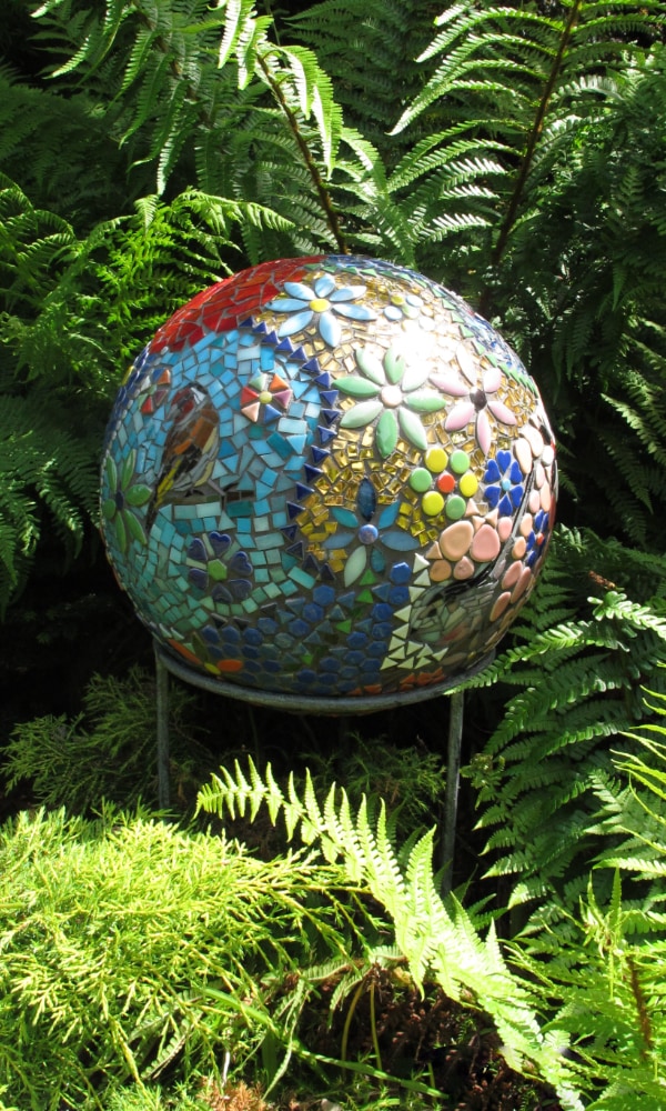 The Four seasons Songbird Garden Sphere Mosaic